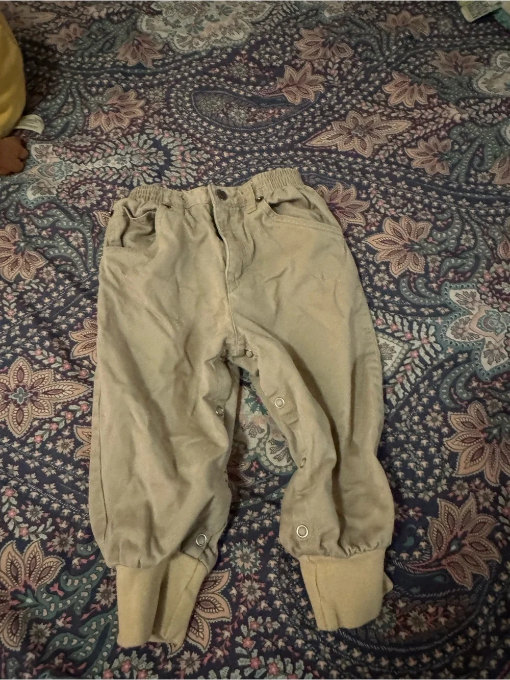 Gymboree Beige Cotton Kids Shorts with Red/Navy Brand Tag vintage  Size 2 year